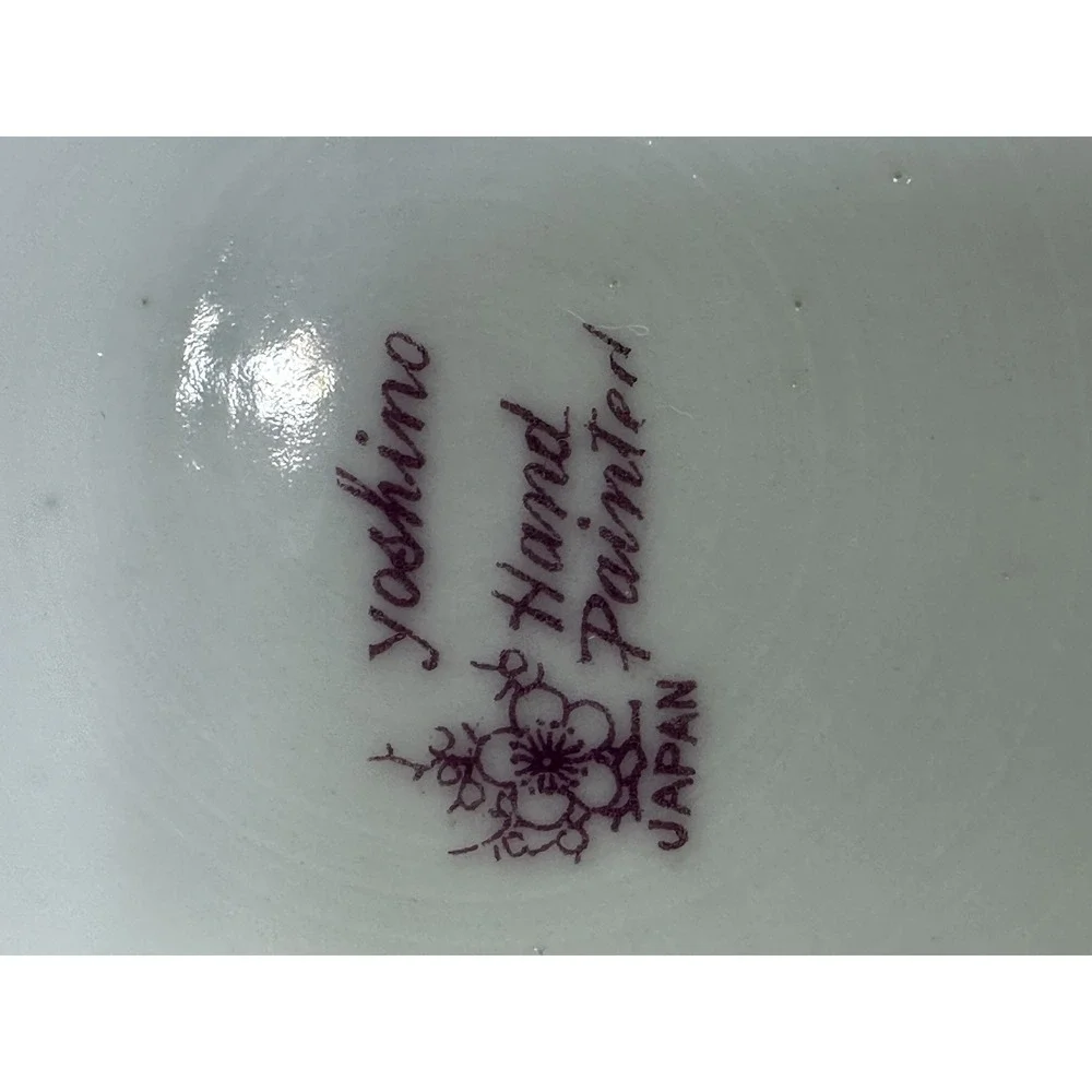 Vintage Yoshino China Made in Japan Teacup and Saucer Hand Painted